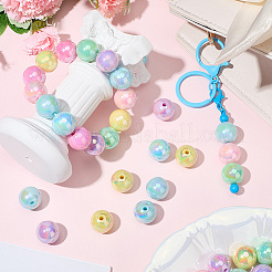 60 шт. Непрозрачные акриловые бусины&nbsp;MACR-SC0001-75