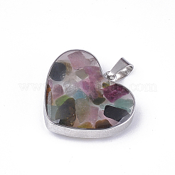 Природного турмалина подвески X-STAS-T043-01E