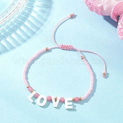 2 шт. плетеные браслеты из бусин натурального белого нефрита&nbsp;BJEW-MZ00244