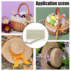 10.5~11 ярд полиэстеровых лент для вышивки листьев OCOR-GO0001-10