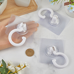 Ganci in plastica autoadesivi girevoli&nbsp;AJEW-WH0401-06A