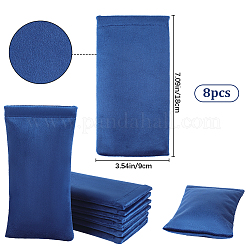 8шт. прямоугольный бархатный со стальным футляром для очков&nbsp;ABAG-BBC0001-15D