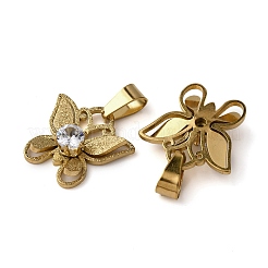 Подвески из нержавеющей стали 304 с паве из кубического циркония&nbsp;STAS-P406-04G