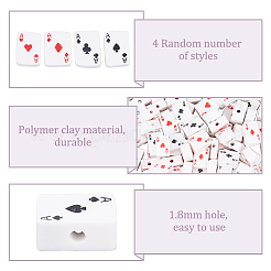 200шт бусины из полимерной глины ручной работы FIND-DC0006-49