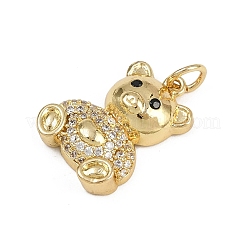 Латунные микро проложить кубического циркония подвески&nbsp;KK-D409-45G-B