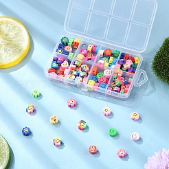 112шт 8 стиля ручной работы бусины из полимерной глины CLAY-FP0001-09