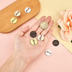 8 шт. 4 цвета ионное покрытие (IP) ко Дню матери из нержавеющей стали 304&nbsp;STAS-PH0003-95