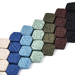 Бусы из натуральной лавы G-N257-20A-01