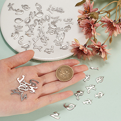 Подвески-буквы из нержавеющей стали 304 STAS-CJ0001-42