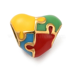 Ионное покрытие (ip) 304 нержавеющая сталь эмаль европейские бусины STAS-G308-25G