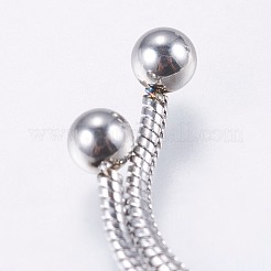 Изготовление ожерелья из не тускнеющей регулируемой змеиной цепи из нержавеющей стали 304 STAS-E163-38P