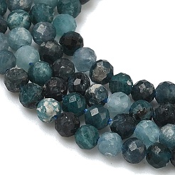 Бусы из натурального голубого турмалина&nbsp;G-B168-A06-3mm