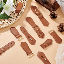 6 комплект пряжек из искусственной кожи с пришивными фиксаторами&nbsp;FIND-FG0001-83