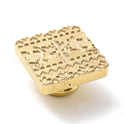 クリスマステーマのワックスシーリング真鍮スタンプヘッド  ワックスシーリングスタンプ用  ゴールドカラー  鹿  25x25x14.5mm  内径：7mm&nbsp;TOOL-R125-04B