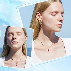 Кулоны с эмалью из латуни&nbsp;KK-BBC0011-36