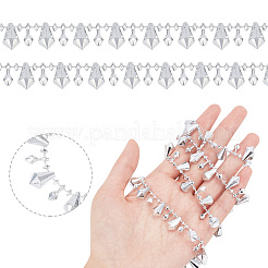 Rifiniture con perline diamantate acriliche&nbsp;OCOR-WH0067-73B