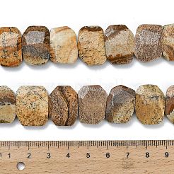 Natürliches Bild Jaspis Perlen Stränge&nbsp;G-C285-A11-01