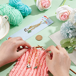 Латунные вязальные цепочки для счетчика рядов HJEW-NB00126