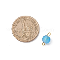 Матовые прозрачные акриловые круглые звенья-соединители подвески&nbsp;PALLOY-JF04171