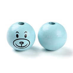 Европейские бусины из натурального дерева&nbsp;WOOD-D024-01C