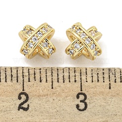 Laiton avec breloques en zircone cubique transparente&nbsp;KK-Q820-21G