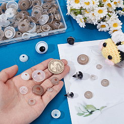 220 шт. 7 вида пластиковых шайб для глаз&nbsp;DIY-PH0030-98