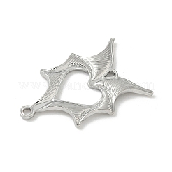 Подвески-шармы в форме крыльев летучей мыши из нержавеющей стали 304&nbsp;X-STAS-S186-13P