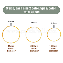 30шт 6 латунных рамки для бусин KK-FH0005-61