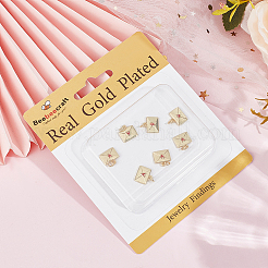 10 шт. подвески из латуни с покрытием на стойке с соединительным кольцом KK-BBC0015-96