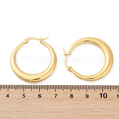 Orecchini a cerchio in acciaio inossidabile 304 per donna&nbsp;EJEW-U046-07G-B