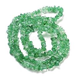 Trasparente perle di vetro crackle fili&nbsp;GLAA-U004-01C