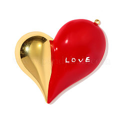 Большие эмалевые подвески из нержавеющей стали 304&nbsp;STAS-OY003-31G