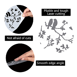Modelli di stencil per pittura da disegno in plastica per animali domestici&nbsp;DIY-WH0244-108