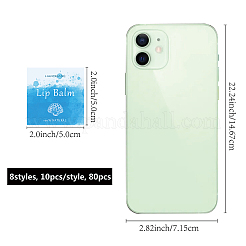 80 шт. 8 наклейки для бальзама для губ своими руками&nbsp;DIY-CP0007-95I