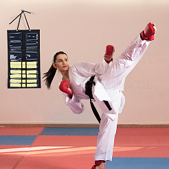 Sacs de présentation pour ceintures de taekwondo en feutre doux&nbsp;ODIS-WH20009-10A