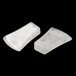 天然石クオーツクリスタルペンダント  ロッククリスタルペンダント  ファンチャーム  40x28~30x7.5~10mm  穴：3~3.5mm&nbsp;G-F758-C06