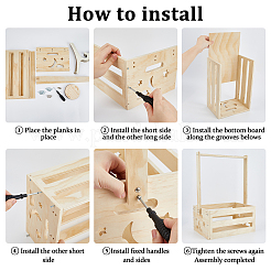 Прямоугольные деревянные ящики для детского душа&nbsp;ODIS-DC0001-14