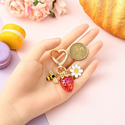 Подвеска в виде клубники из смолы&nbsp;HJEW-YWC0001-02