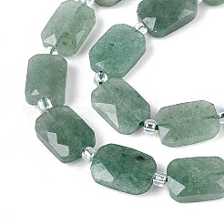 Природный зеленый бисер пряди клубники кварца G-T139-77