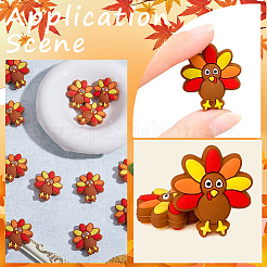 10 шт. пищевые экологически чистые силиконовые бусины на День благодарения SIL-SP0001-10