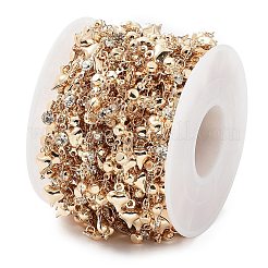 Стеклянные цепочки ручной работы с ромбовидными звеньями CHC-R135-08G