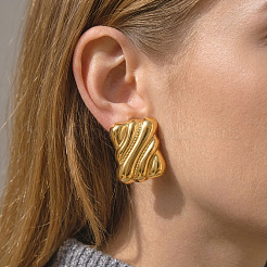Pendientes de acero inoxidable 304 para mujer&nbsp;WX0122