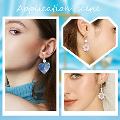 18 шт. 3-х стилевые латунные клипсы-серьги&nbsp;FIND-SC0003-96RG