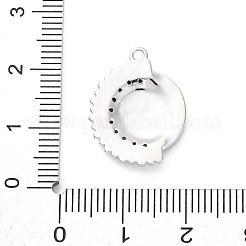 Pendentifs avec zircon cubiques à micro-pavés en laiton&nbsp;KK-D360-23P