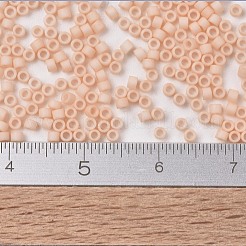 MIYUKIデリカビーズ  シリンダー  日本製シードビーズ  11/0  （db1512)マット不透明ライトピーチ  1.3x1.6mm  穴：0.8mm  約2000PCS /ボトル  10 G /ボトル&nbsp;SEED-JP0008-DB1512