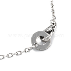 Bracciali con perline in acciaio inossidabile 304 anti-ossidazione&nbsp;STAS-A052-24P