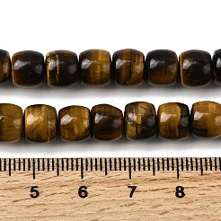 Природных тигровый глаз бисер нитей G-A275-C01-7x8mm