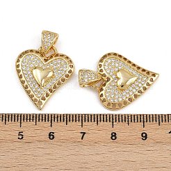 Латунные микро проложить кубического циркония подвески ZIRC-I367-07G-15