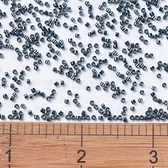 MIYUKIデリカビーズ  シリンダー  日本製シードビーズ  11/0  （db0451)亜鉛メッキダークスチールブルー  1.3x1.6mm  穴：0.8mm  約2000PCS /ボトル  10 G /ボトル&nbsp;SEED-JP0008-DB0451