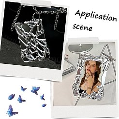 1 комплект пластиковых брелоков в виде фоторамки&nbsp;AJEW-SC0004-13